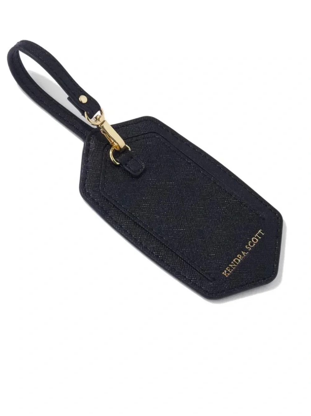 Kendra Scott Pebbled Leather Luggage Tag - Picture 3 of 7